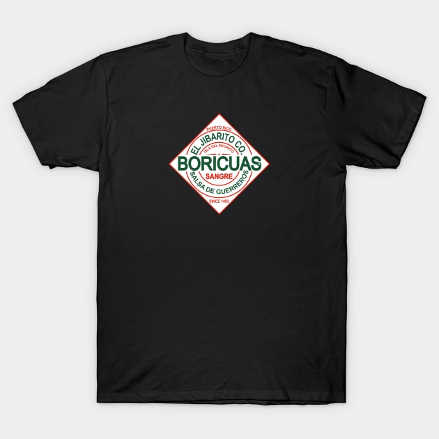 Boricuas Salsa T-Shirt by Jun Pagano